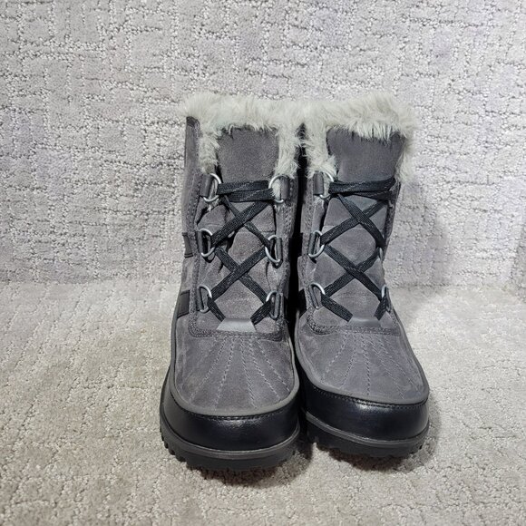 Sorel Tivoli II Women's Size US 6.5 Gray Faux Fur Waterproof Boots LL5312-089. - Picture 2 of 12